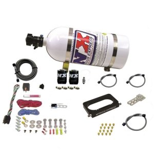 Ford Mustang Mach 1 Nitrous Oxide Injection System Kit - Nitrous Express - 4 Valve Nitrous Kit with 10lb Bottle - `03-`04